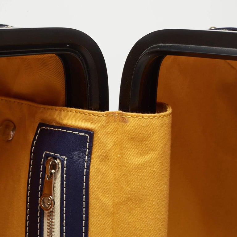 Goyard Bourget PM Travel Trolley Carry Bag Trunk Case Box Brown