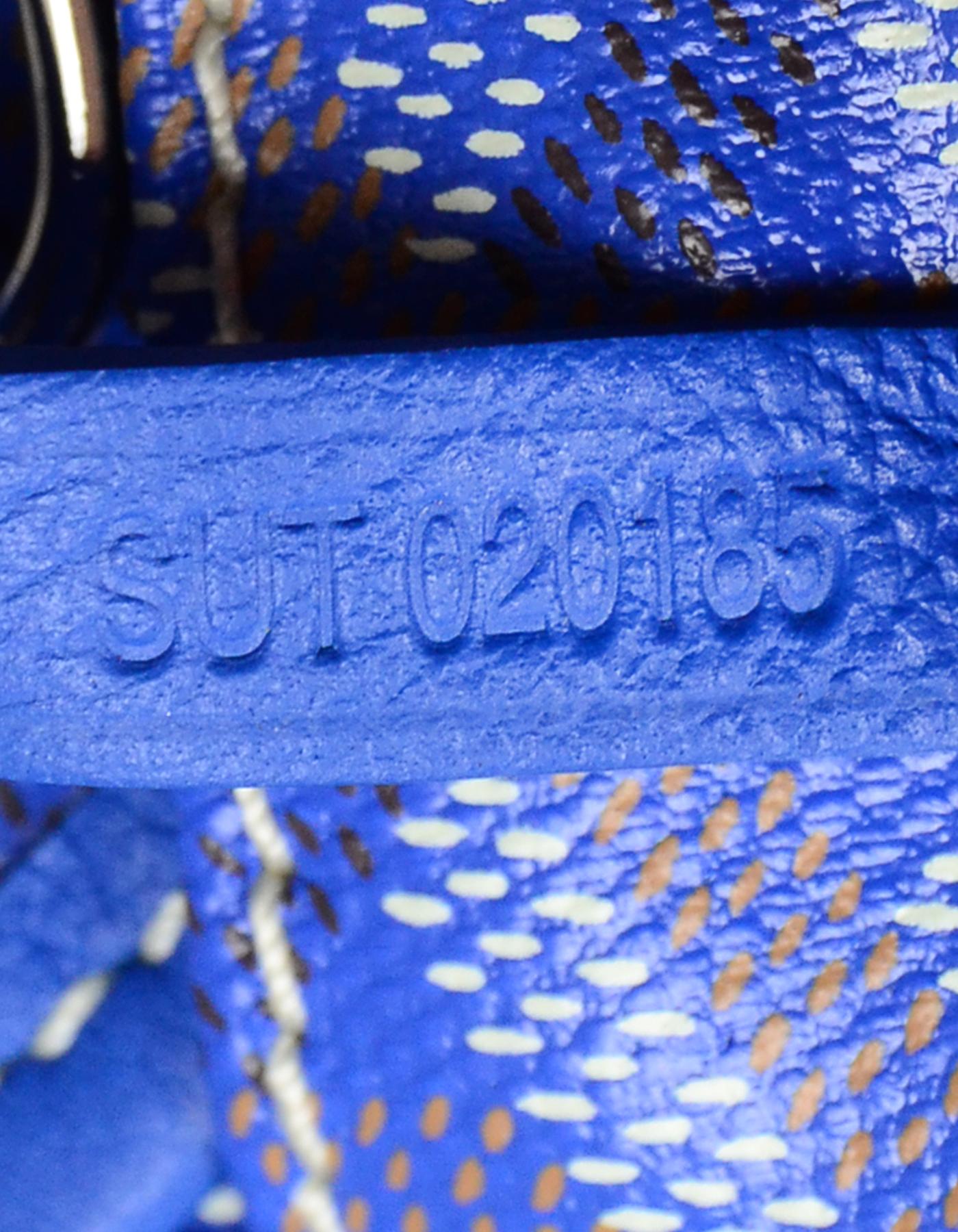 Goyard Blau Goyardine/Leder Anjou GM Reversible Tote Bag w / Pouch rt $3.180 4