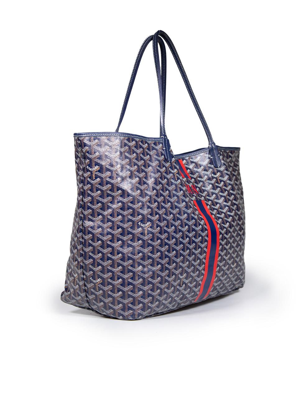 CONDITION is Very good. Minimal wear to the bag is evident. Small abrasions to the top sides, to the bottom of the handle straps and to the bottom four corners. Light scratches to the front centre on this used Goyard designer resale item. Please