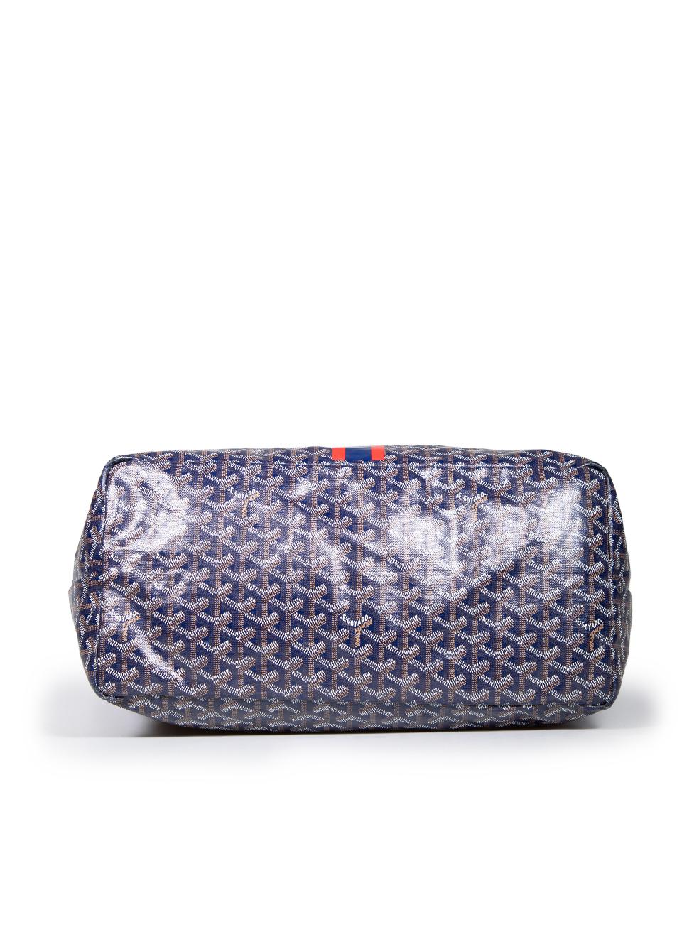 Women's Goyard Blue Goyardine Saint Louis GM Tote