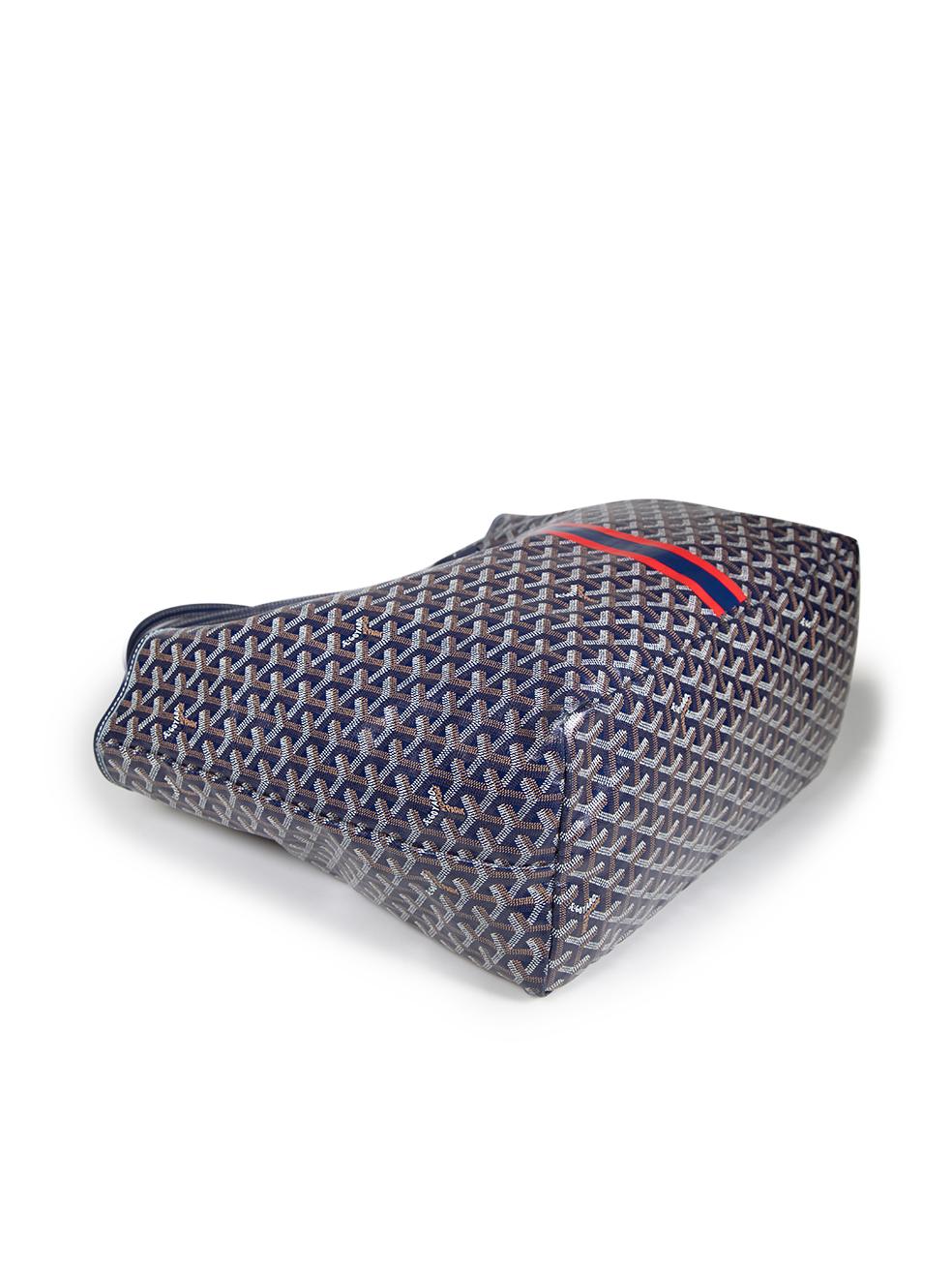 Goyard Blue Goyardine Saint Louis GM Tote 1