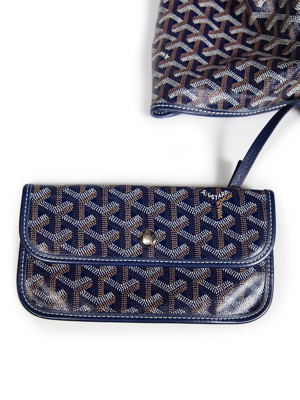 Goyard Blue Goyardine Saint Louis GM Tote 4
