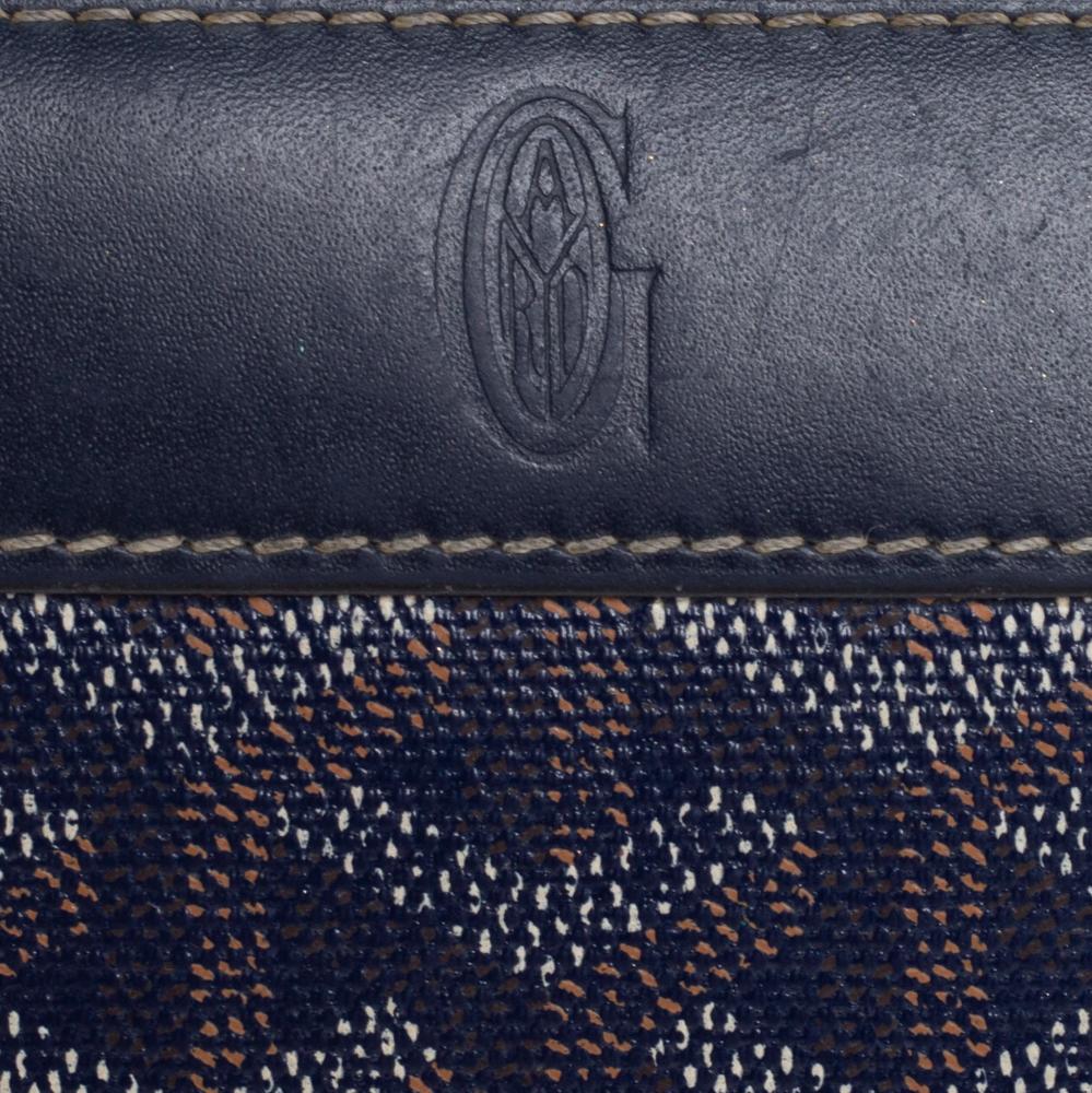 Goyard Blue Goyardline Coated Canvas and Leather Matignon Zip Around Wallet 1