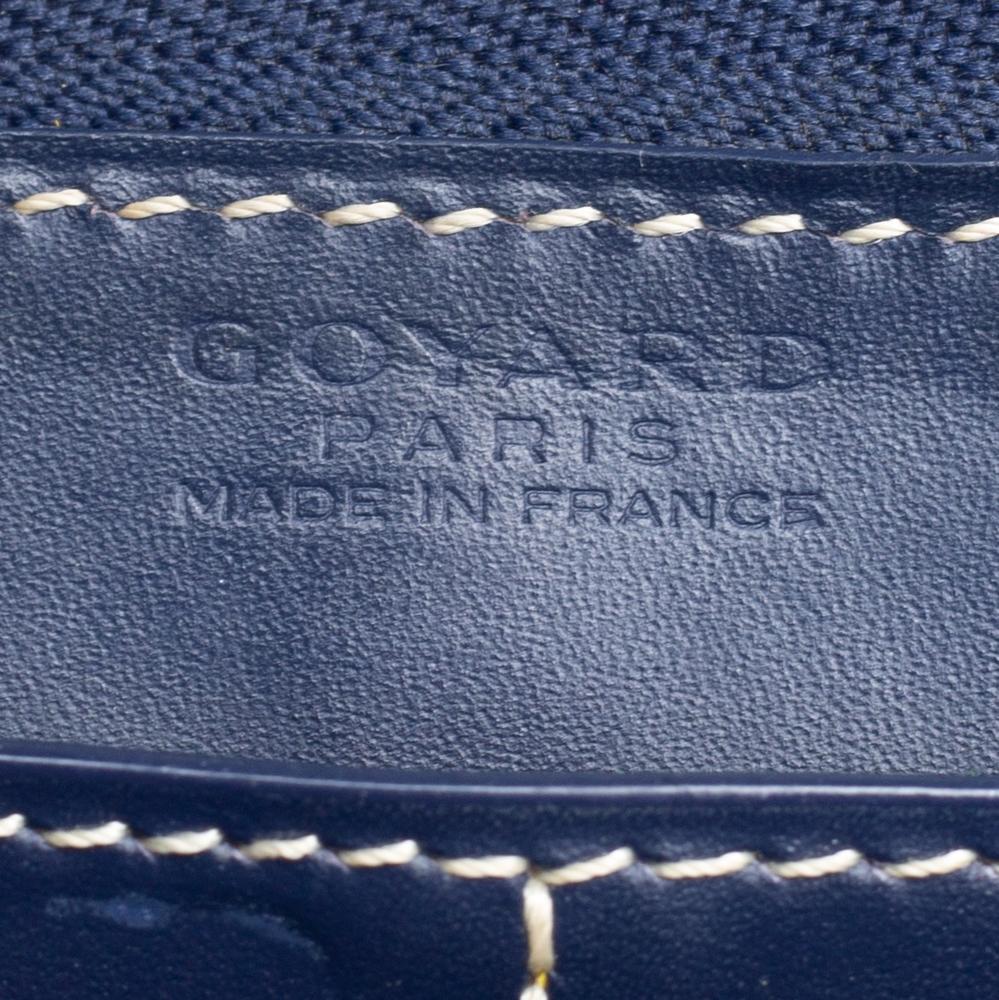 Goyard Blue Goyardline Coated Canvas and Leather Matignon Zip Around Wallet 2