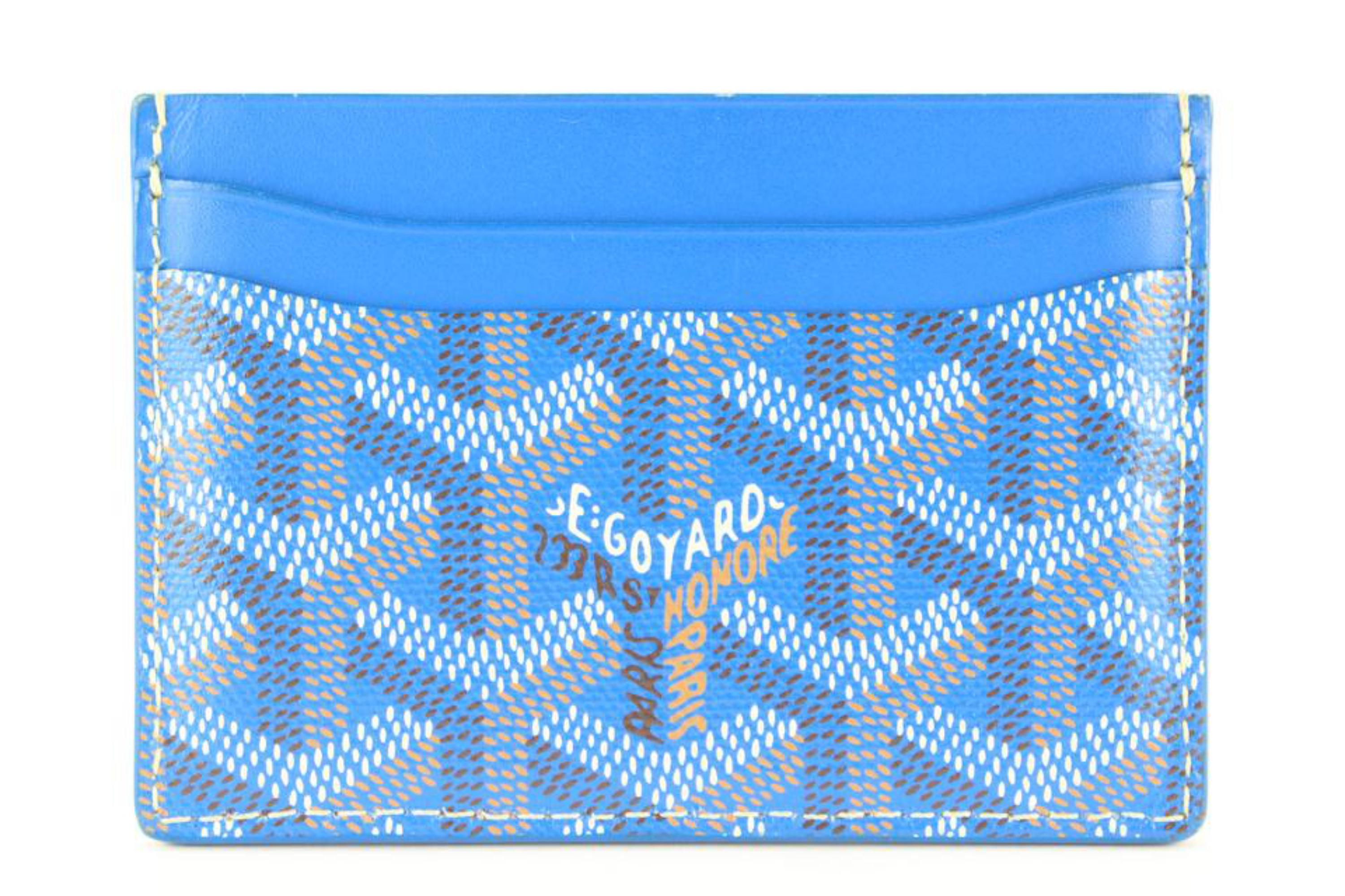 Goyard Blue Saint-Sulpice Card Wallet 1GY1025 2