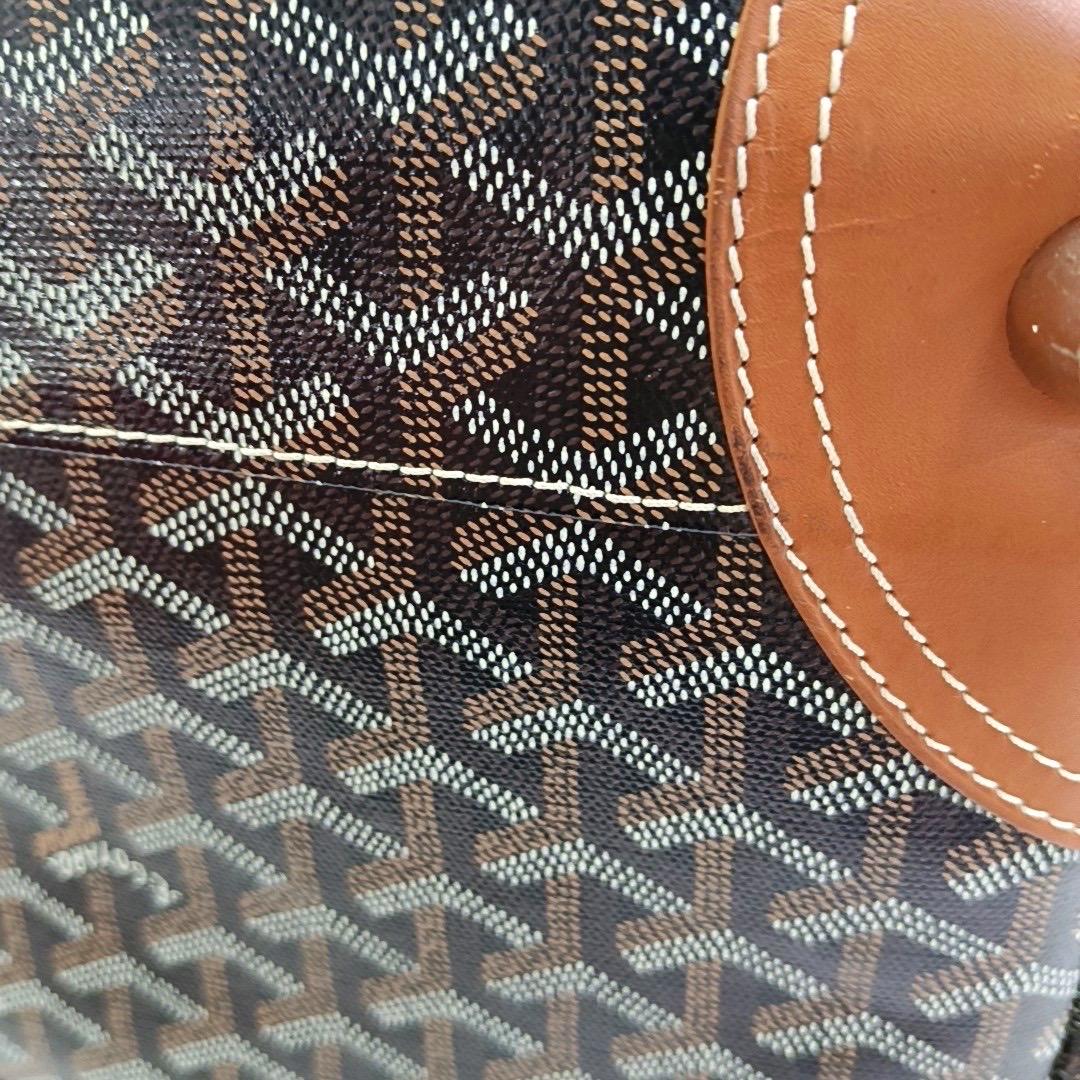 Goyard Boeing 45 Travel Bag Brown Canvas Goyardine For Sale 7