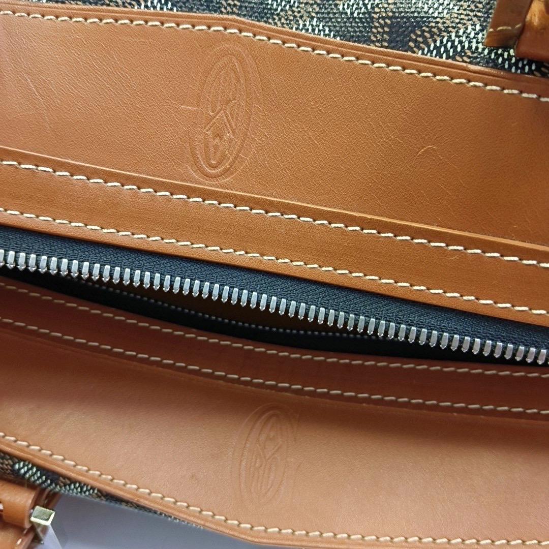 Goyard Boeing 45 Travel Bag Brown Canvas Goyardine For Sale 9