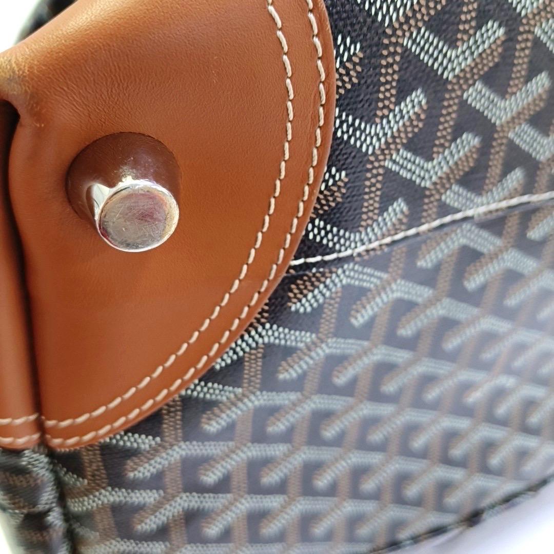 Goyard Boeing 45 Travel Bag Brown Canvas Goyardine For Sale 12