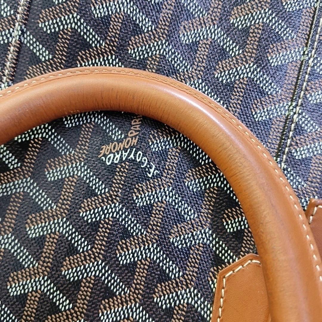 Goyard Boeing 45 Travel Bag Brown Canvas Goyardine For Sale 3