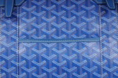 Goyard Boeing 55 Duffle Bag Blue Travel Carry On Weekend Luggage Boston Croisier