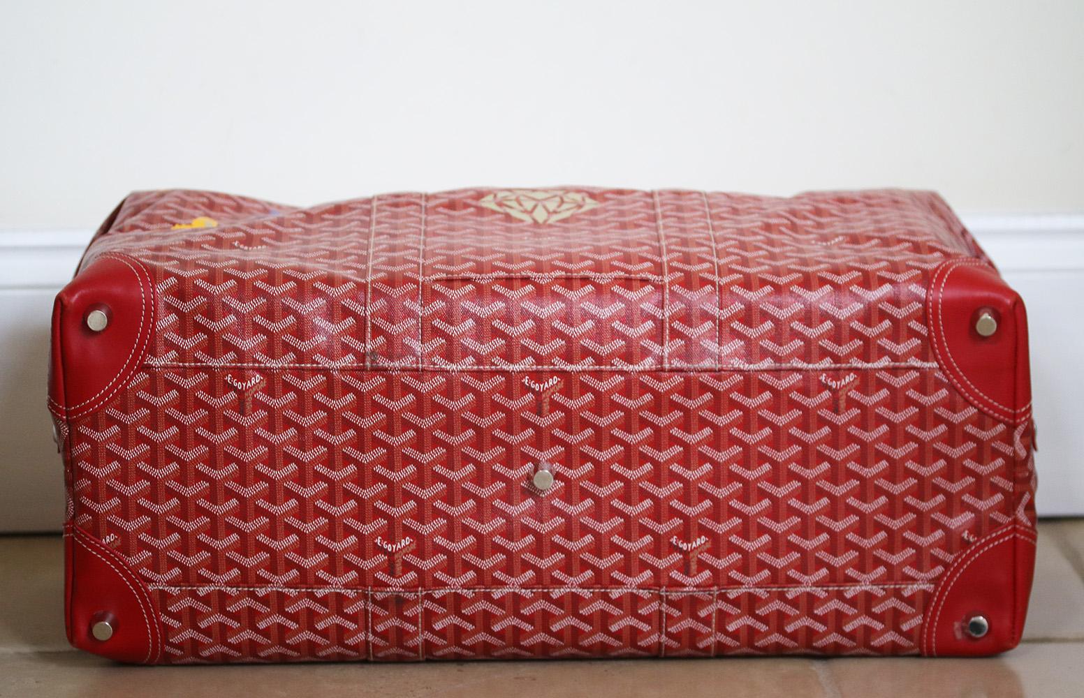 Goyard Boeing 55 Monogram Canvas Coated Duffle Bag In Excellent Condition In London, GB