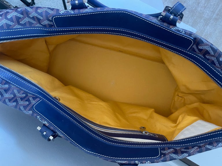 Pre-owned Goyard Boeing 55 Duffle Bag In Yellow