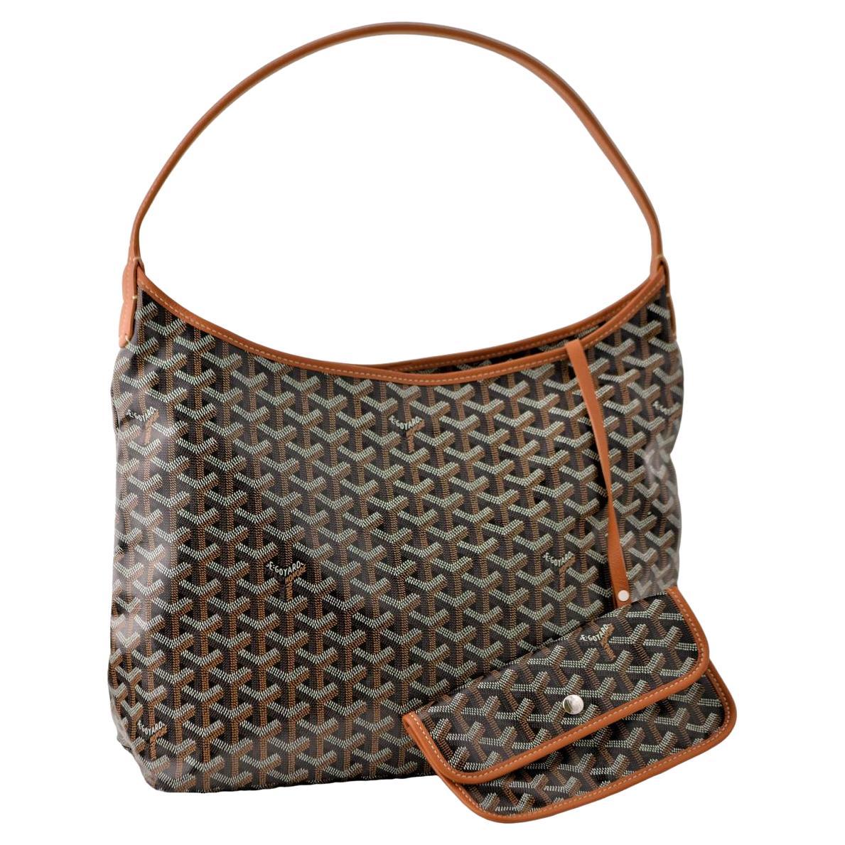 Goyard Bohème Hobo Brown Bag For Sale
