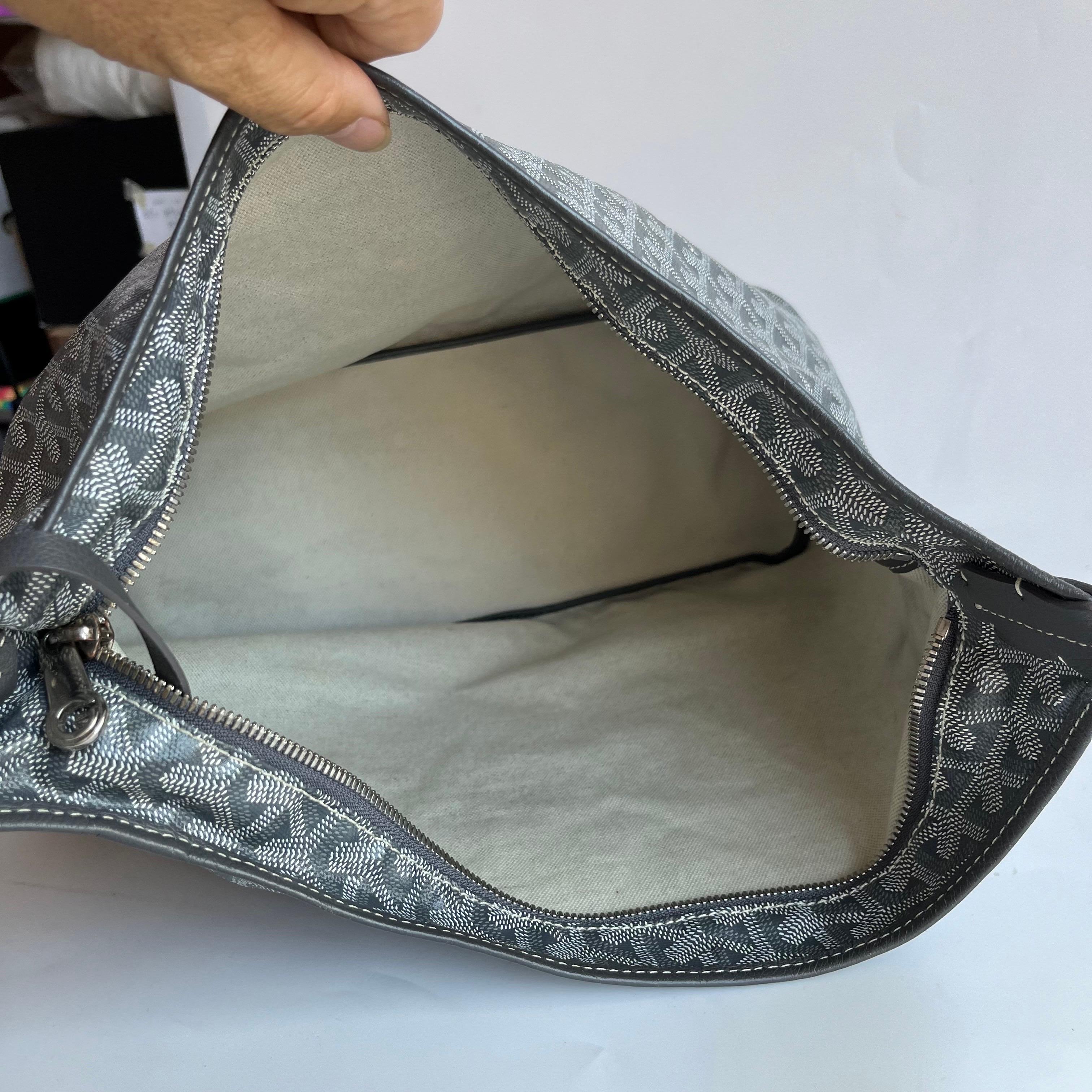 Goyard Boheme Hobo Shoulder Bag Grey 2023 in vendita 18