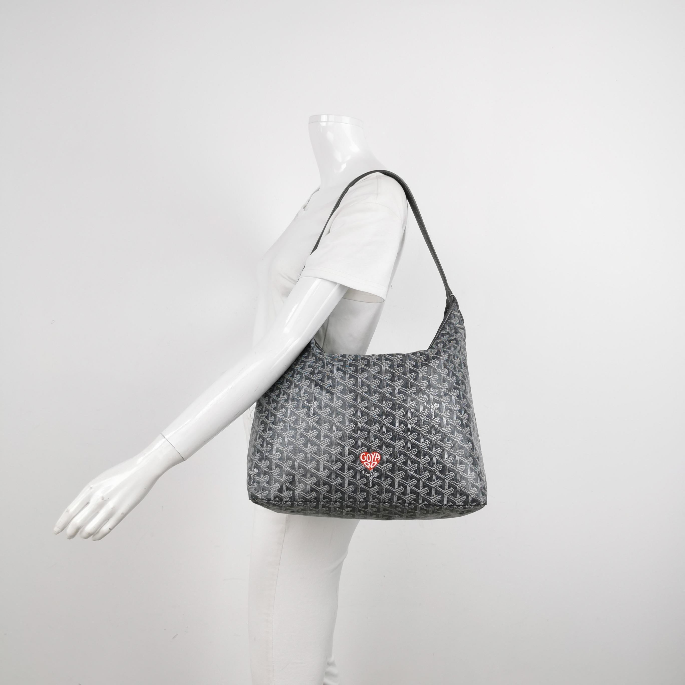 Donna Goyard Boheme Hobo Shoulder Bag Grey 2023 in vendita
