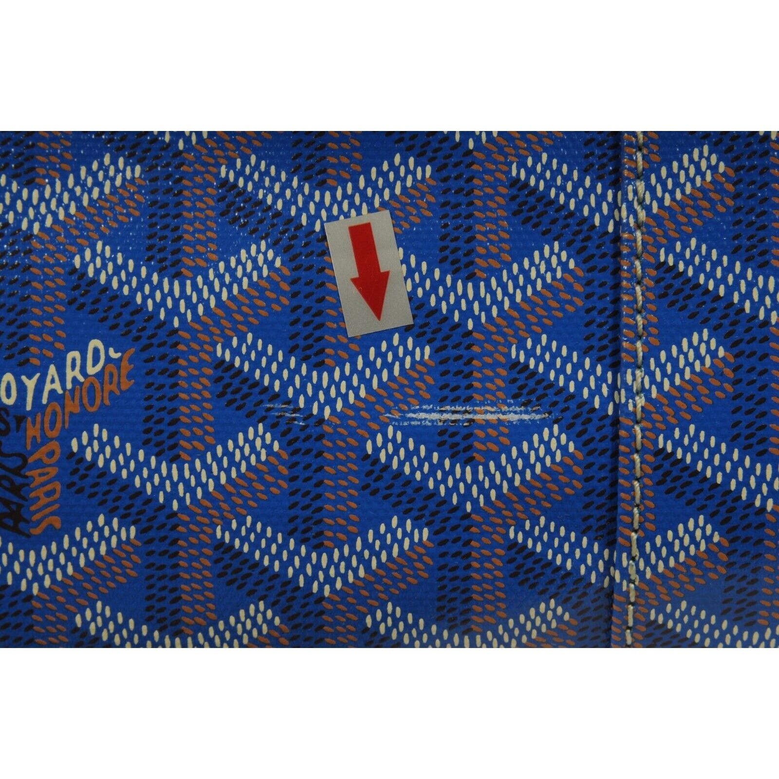 Goyard Boston 50 Duffle Bag Blu Cielo Viaggio Trasportare su Weekend Bagagli Spalla in vendita 16