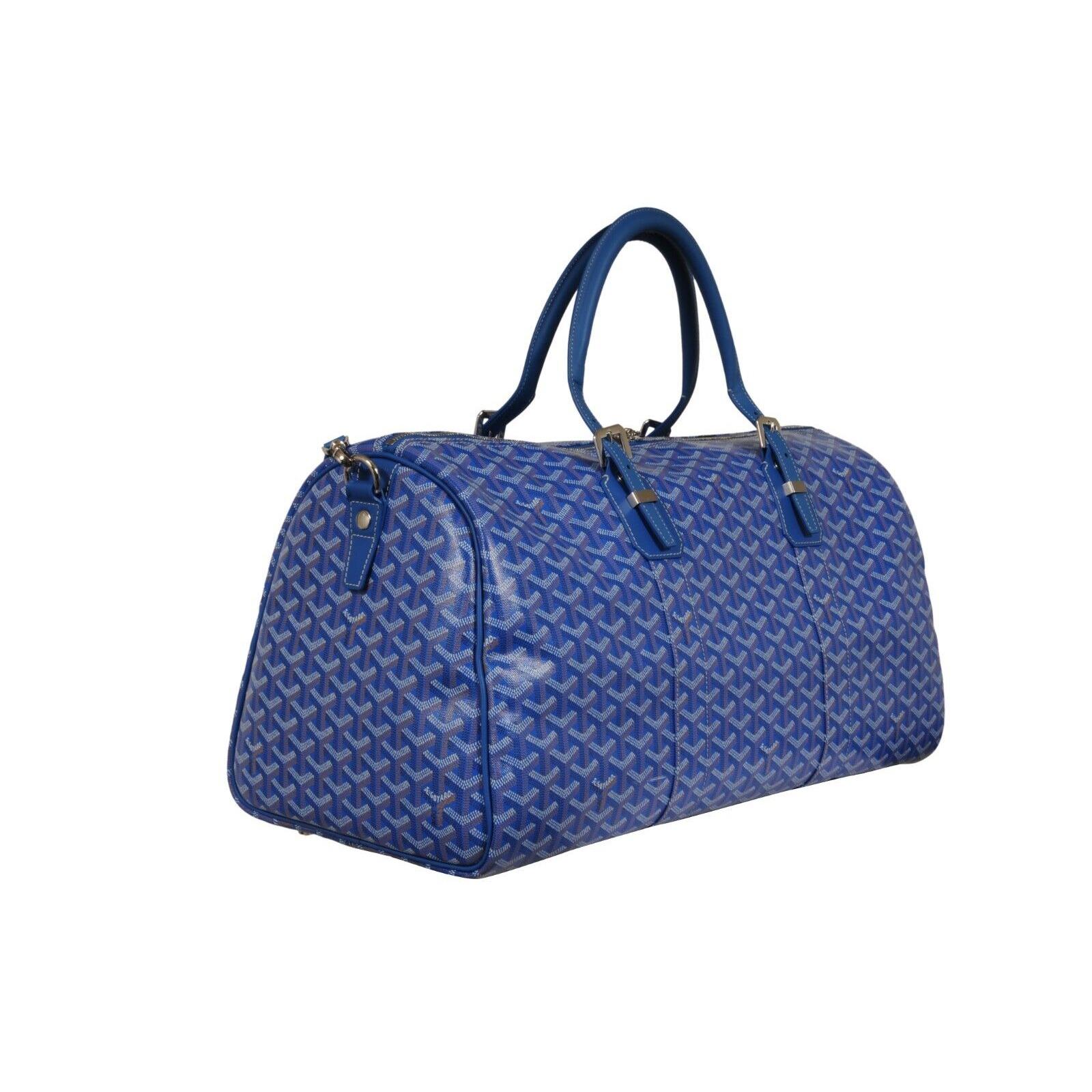 da uomo o donna Goyard Boston 50 Duffle Bag Blu Cielo Viaggio Trasportare su Weekend Bagagli Spalla in vendita