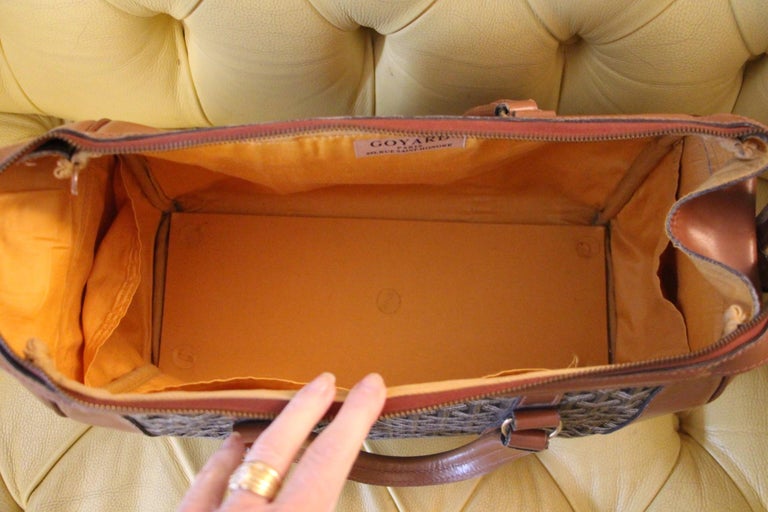 Goyard 'Boston 50' Orange Duffle Bag