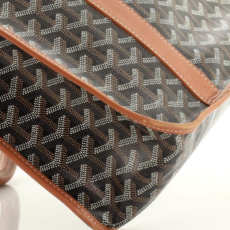 Goyard Bourgogne Bag Coated Canvas In Good Condition In NY, NY