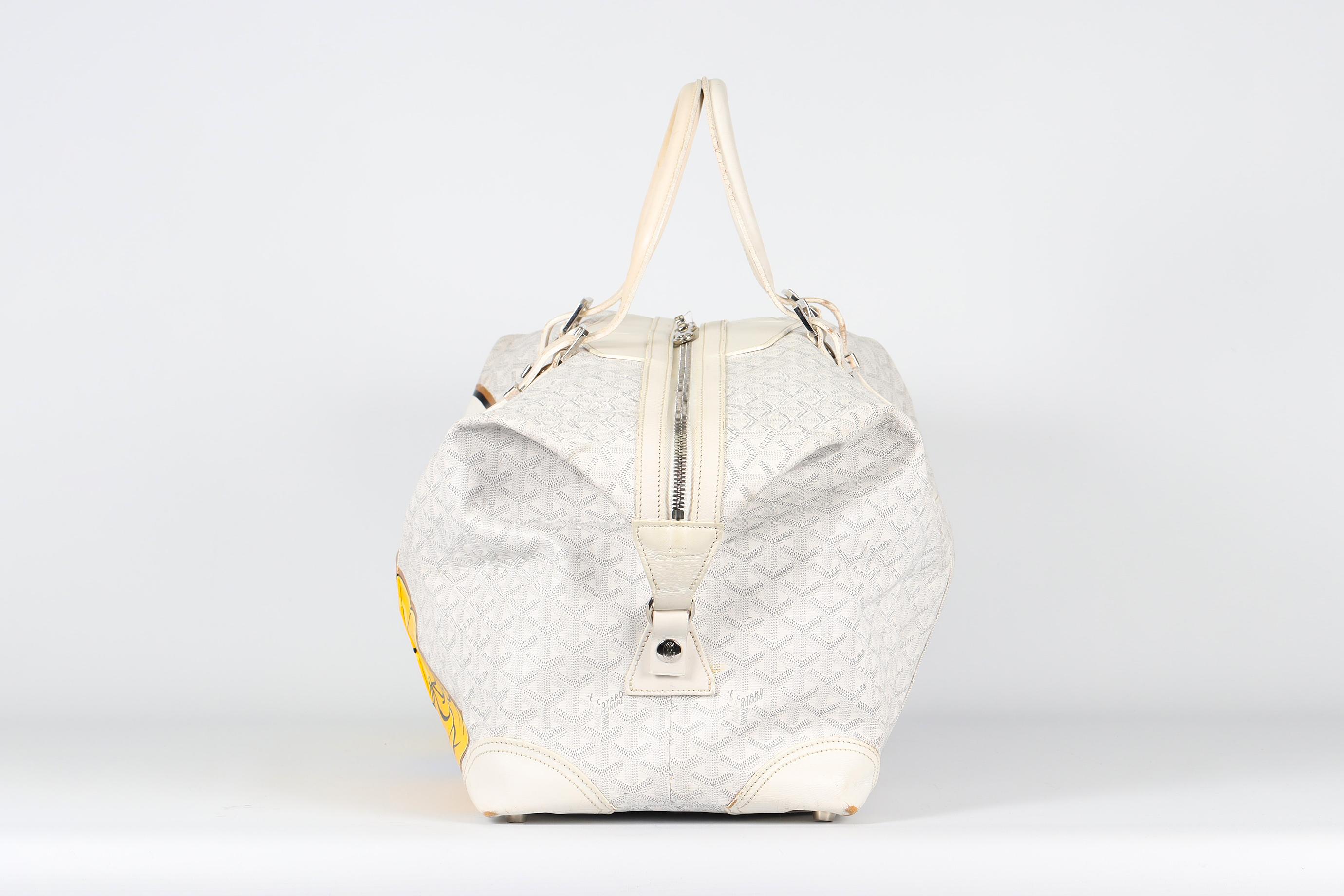 Goyard + Boyarde Boeing 55 - Sac fourre-tout en toile enduite Goyardine en vente 1