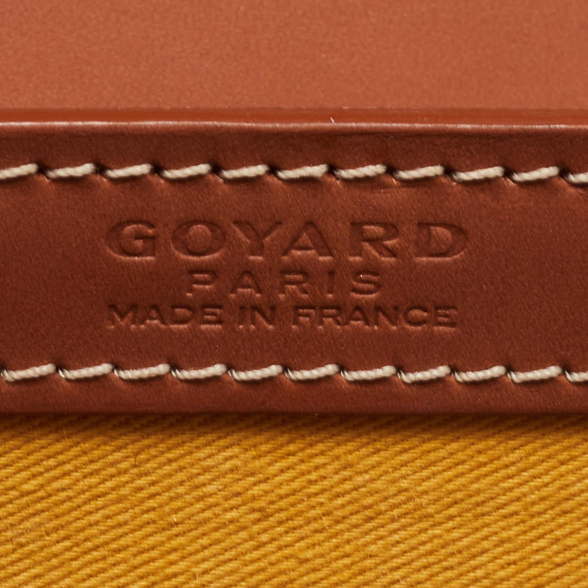 Goyard Brown Coated Canvas and Leather PM Saigon Top Handle Bag 13