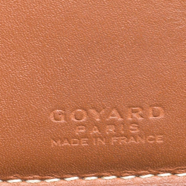 Goyard Brown/White Coated Canvas Victoire Bifold Wallet Goyard