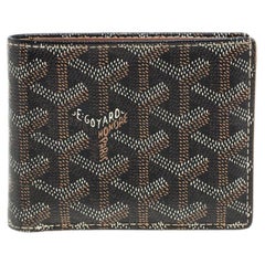 Goyard Braun beschichtetes Segeltuch Victoire Bifold Wallet