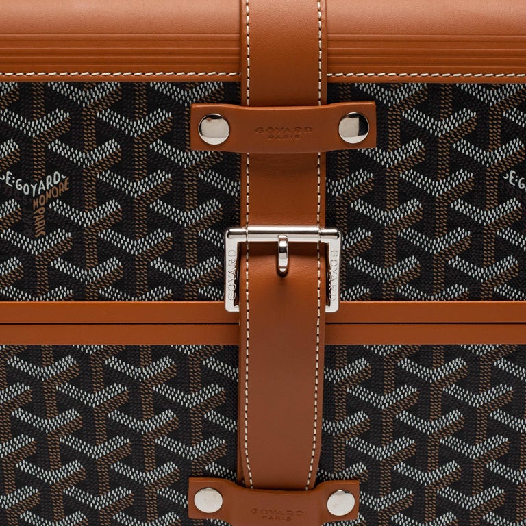 Goyard Brown Goyardine Canvas and Leather Bourget PM Trolley at 1stDibs  goyard  suitcase, bourget pm trolley case price, goyard travel bag price