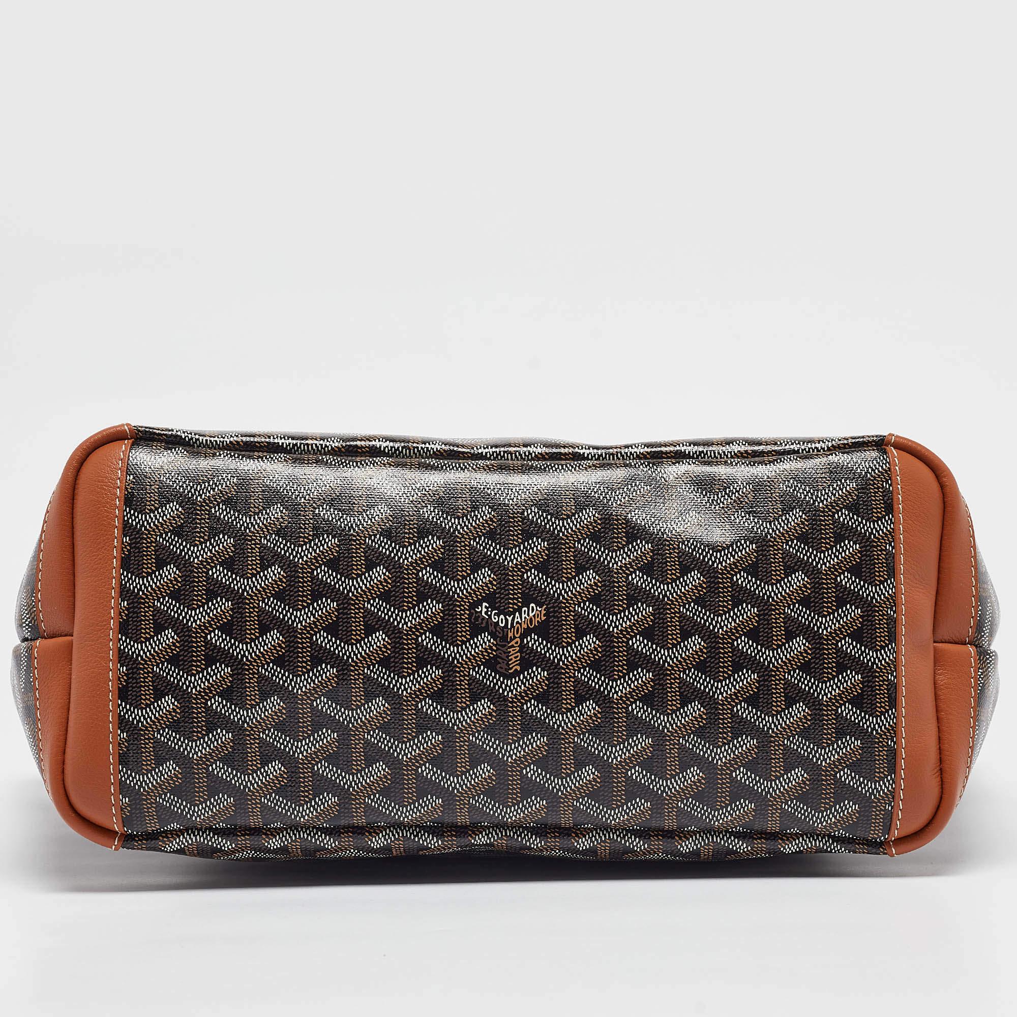 Goyard Brown Goyardine Coated Canvas and Leather Artois PM Tote 1