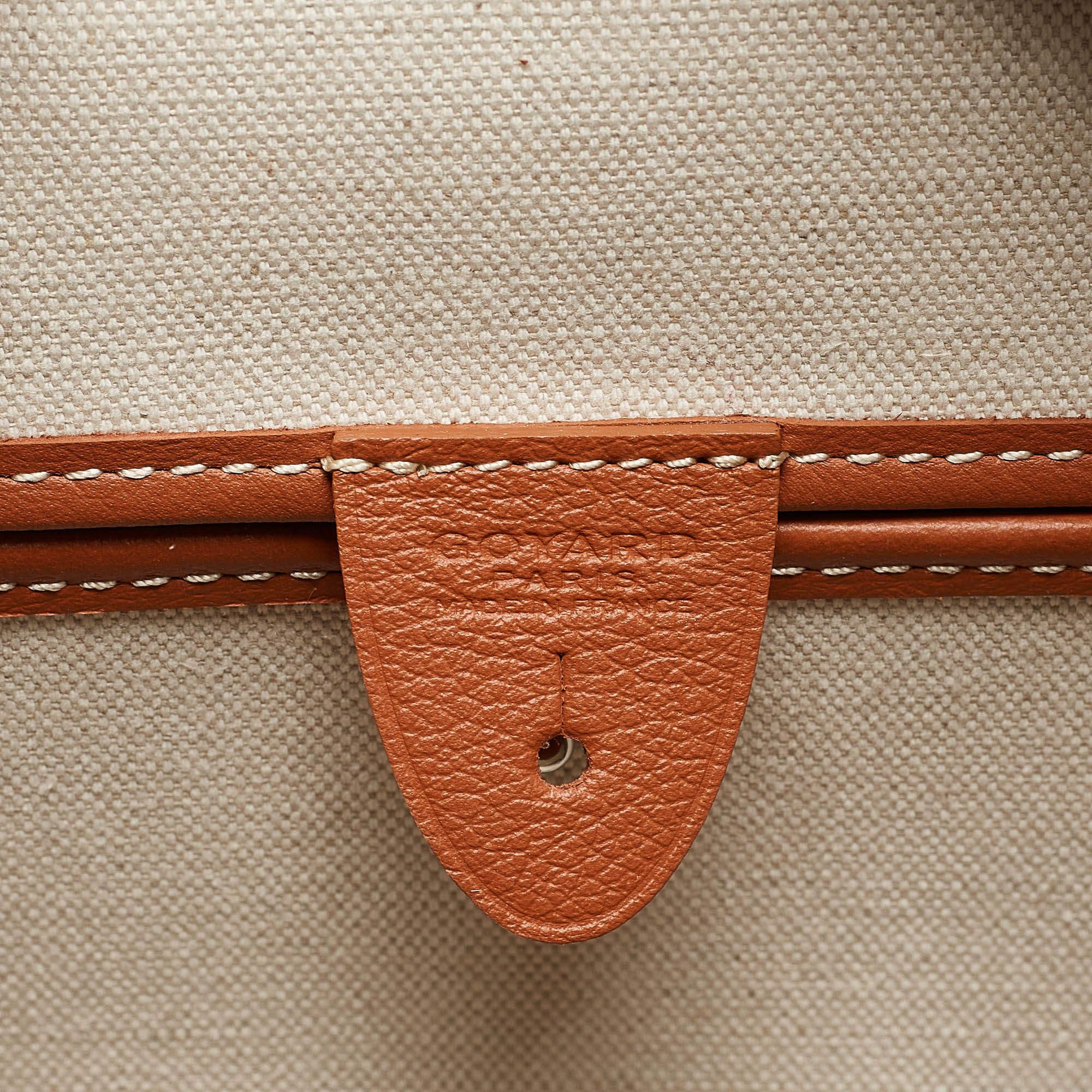 Goyard Brown Goyardine Coated Canvas and Leather Artois PM Tote 3