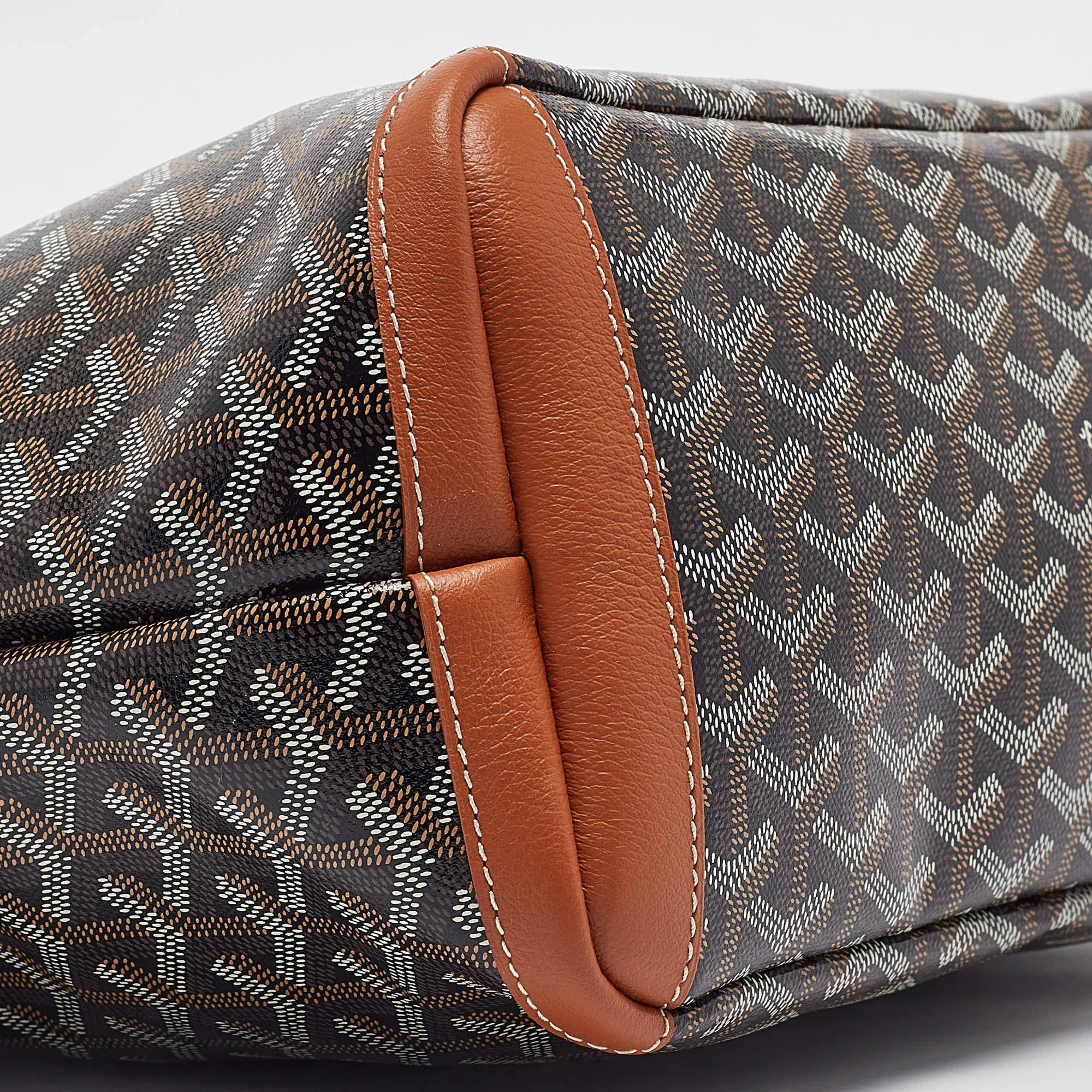 Goyard Brown Goyardine Coated Canvas and Leather Artois PM Tote 4
