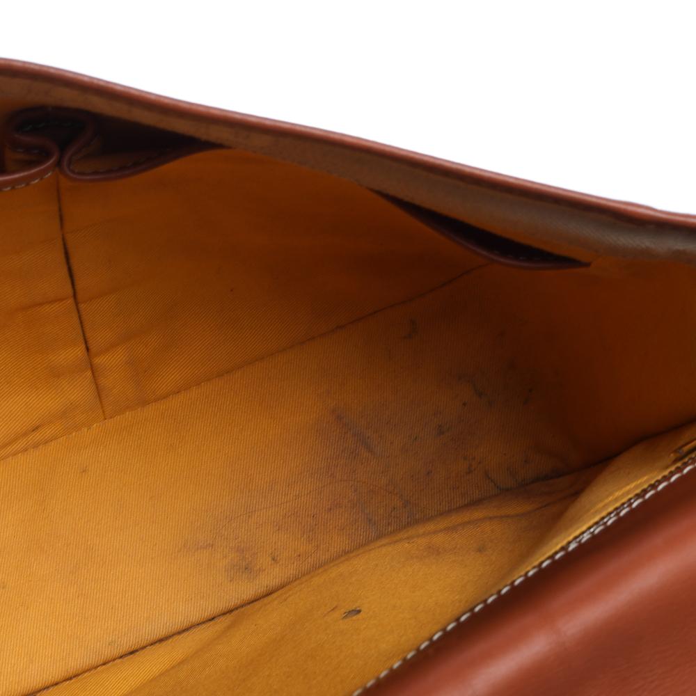 Women's Goyard Brown Goyardine Coated Canvas and Leather Belvedere MM Saddle Bag