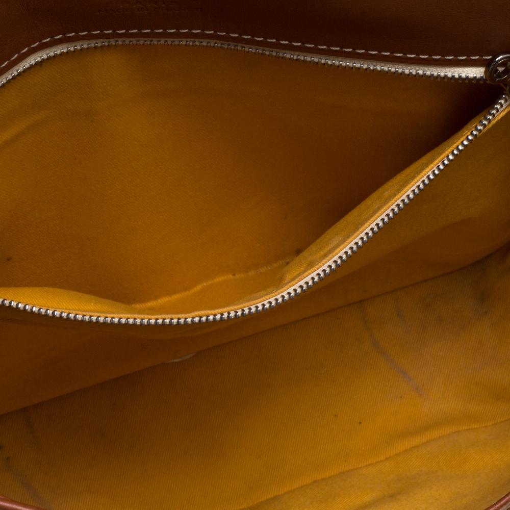 Goyard Brown Goyardine Coated Canvas and Leather Belvedere MM Saddle Bag 1