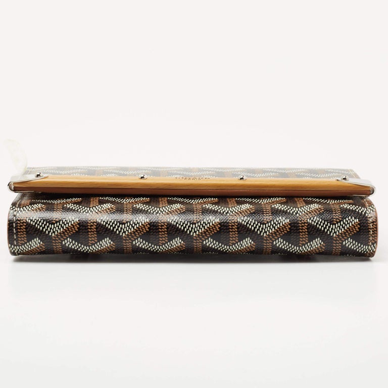 Goyard Brown Goyardine Coated Canvas and Leather Mini Monte Carlo Case  Clutch at 1stDibs