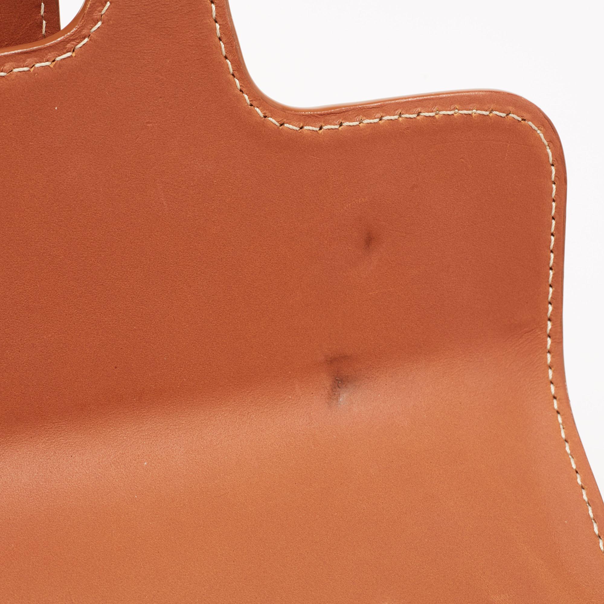 Goyard Brown Goyardine Coated Canvas and Leather Saigon PM Top Handle Bag In Good Condition In Dubai, Al Qouz 2