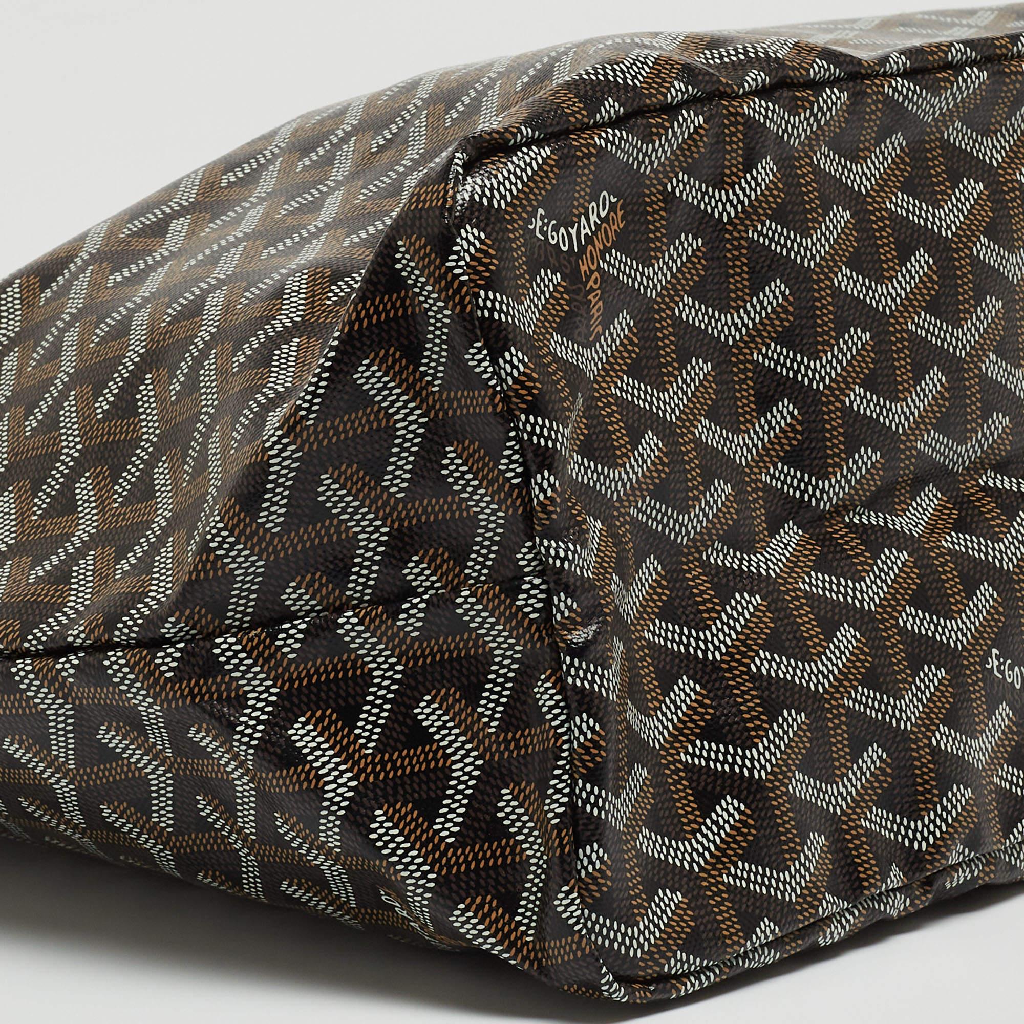  Goyard Fourre-tout Goyardine en toile enduite et cuir Saint Louis PM Brown Pour femmes 