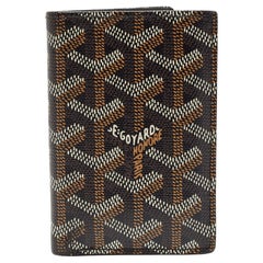 Goyard Brown Goyardine beschichtetem Segeltuch Bifold Karteninhaber