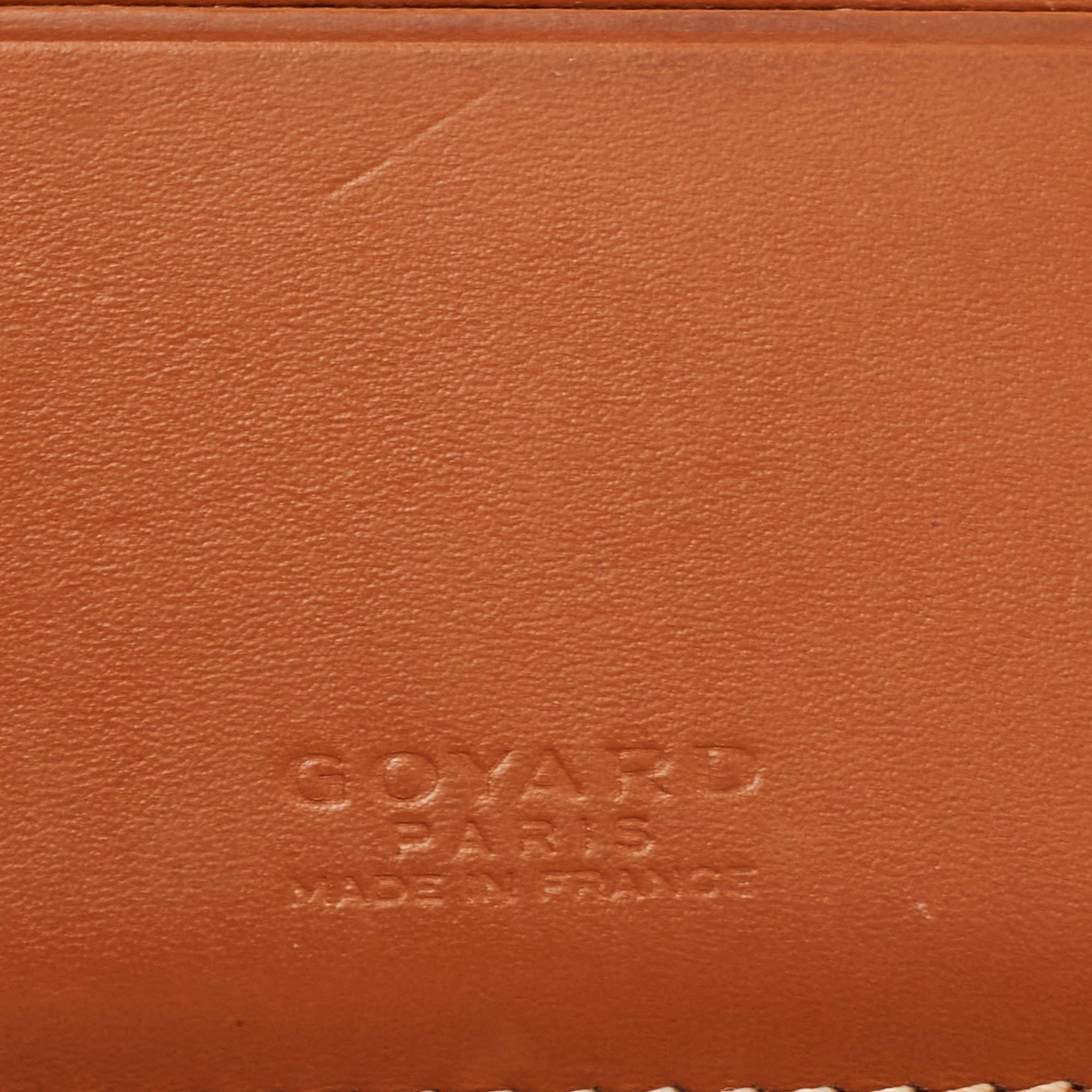 Goyard Brown Goyardine beschichtetes Segeltuch Victoire Bifold Wallet 1