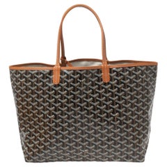 Goyard Brown/Tan Goyardine Coated Canvas and Leather Saint Louis PM Tote