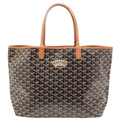 Goyard Brown/Tan Goyardine Coated Canvas and Leather Saint Louis PM Tote