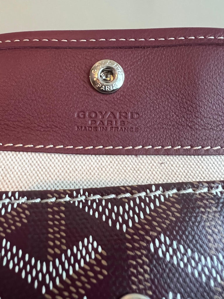 Goyard Burgundy Anjou Mini Shoulder Tote Handbag Auction
