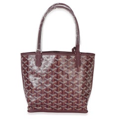 Goyard Burgundy Goyardine Canvas Mini Anjou