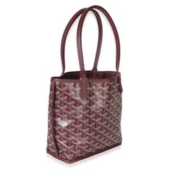 Goyard Burgundy Goyardine Canvas Mini Anjou