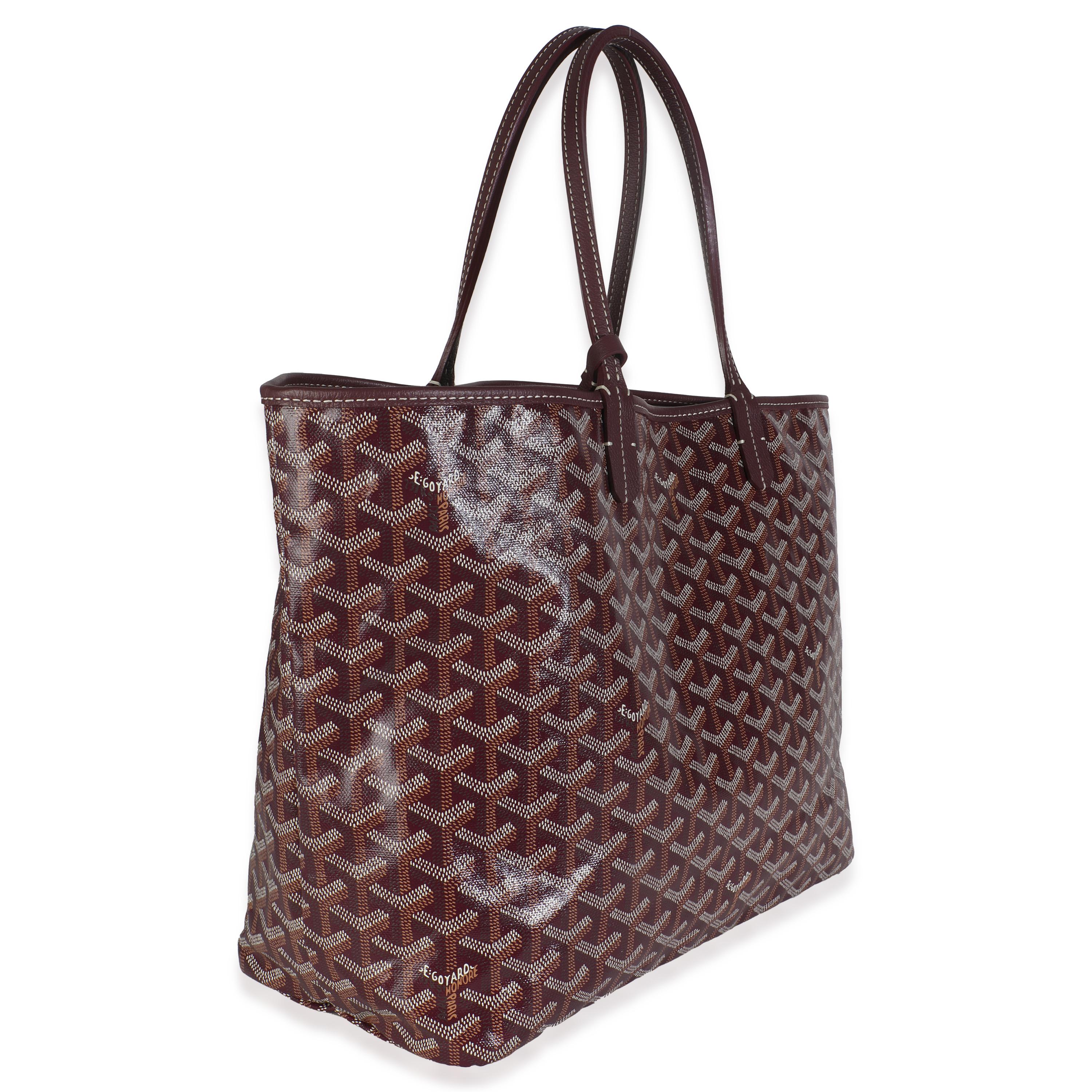 Marron Goyard Burgundy Goyardine Canvas Saint Louis PM en vente