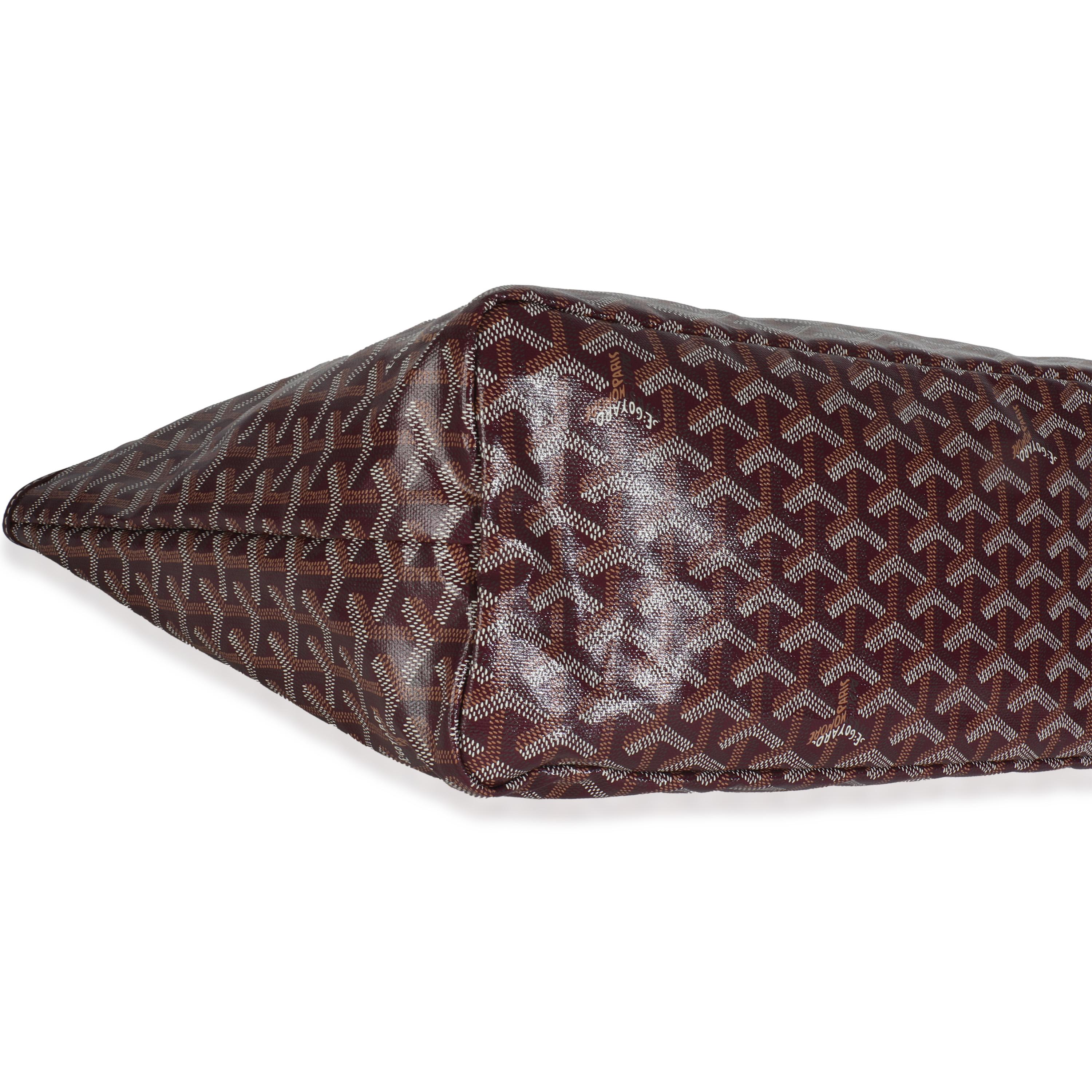 Goyard Burgundy Goyardine Canvas Saint Louis PM Pour femmes en vente