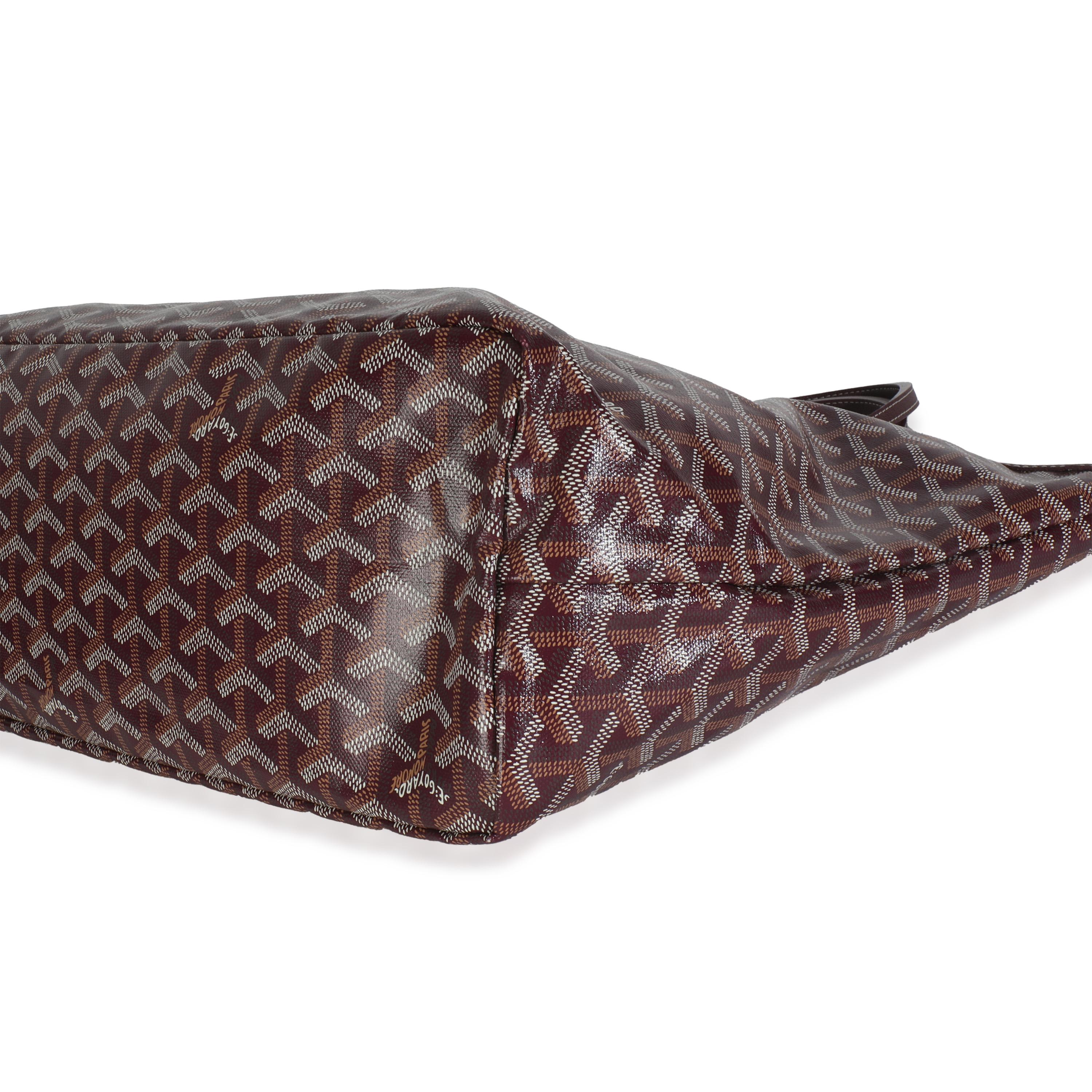 Goyard Burgundy Goyardine Canvas Saint Louis PM en vente 2