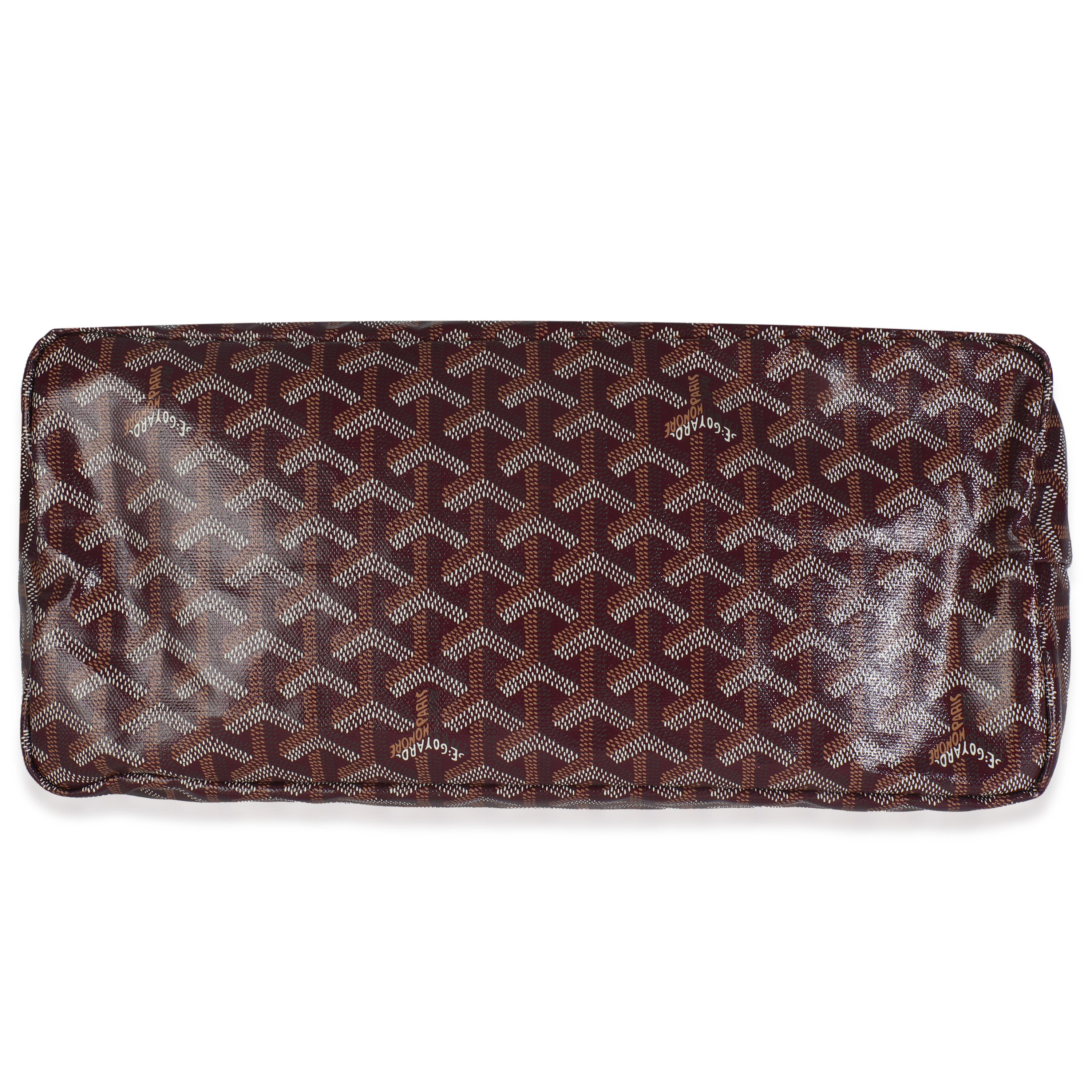 Goyard Burgundy Goyardine Canvas Saint Louis PM en vente 3