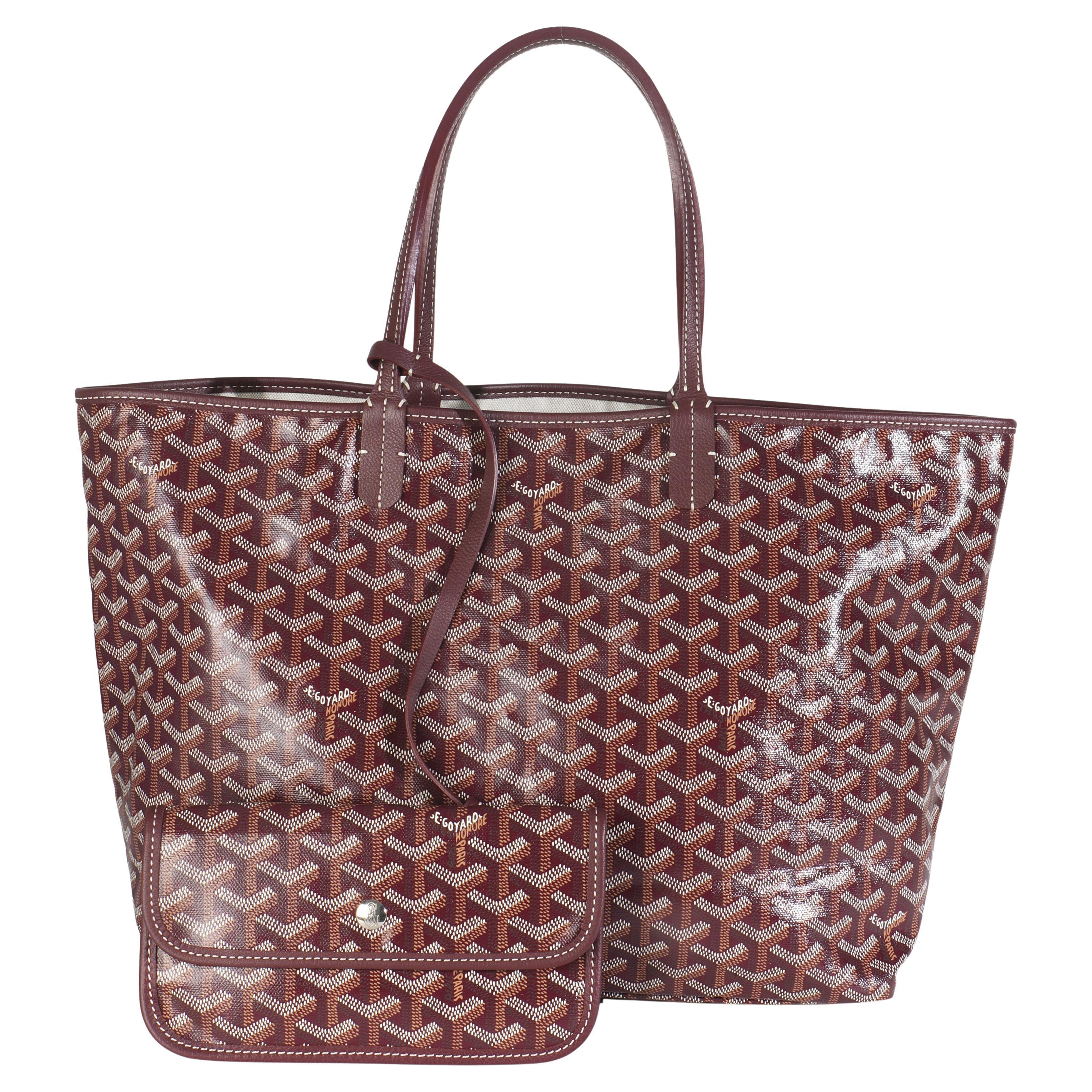 Goyard Burgundy Goyardine Canvas Saint Louis PM