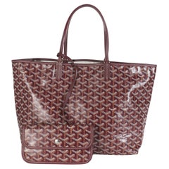 Goyard Burgundy Goyardine Canvas Saint Louis PM