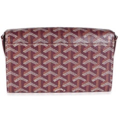 Goyard Burgundy Goyardine Canvas Varenne Continental Wallet